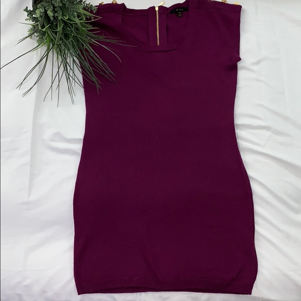 NWOT purple long shirt